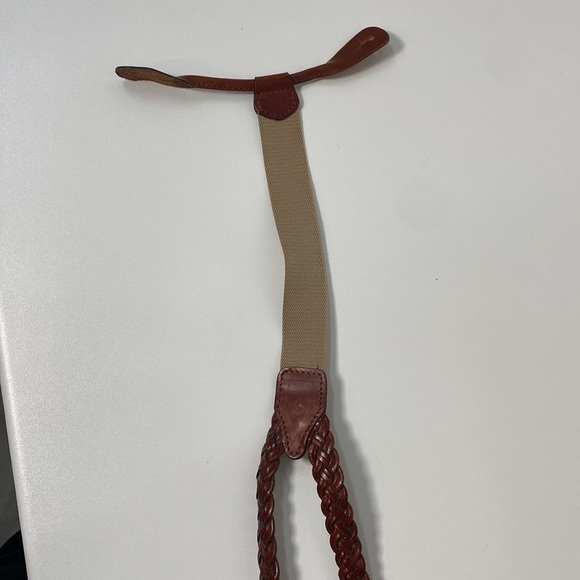 Full Grain Leather Braided Suspenders Made in Turkey One Size? - Picture 3 of 5